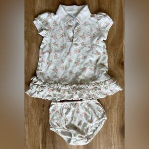 Ralph Lauren Floral Baby Dress with Bloomers
